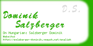 dominik salzberger business card